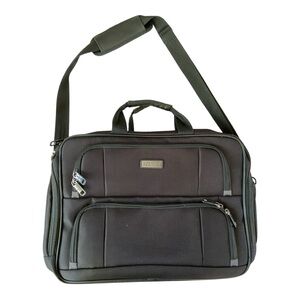 Kenneth Cole Reaction Black Laptop Briefcase Messenger Bag – Fits 15" Laptop
